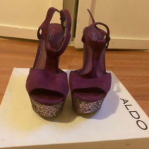 Glitter Platform shoes